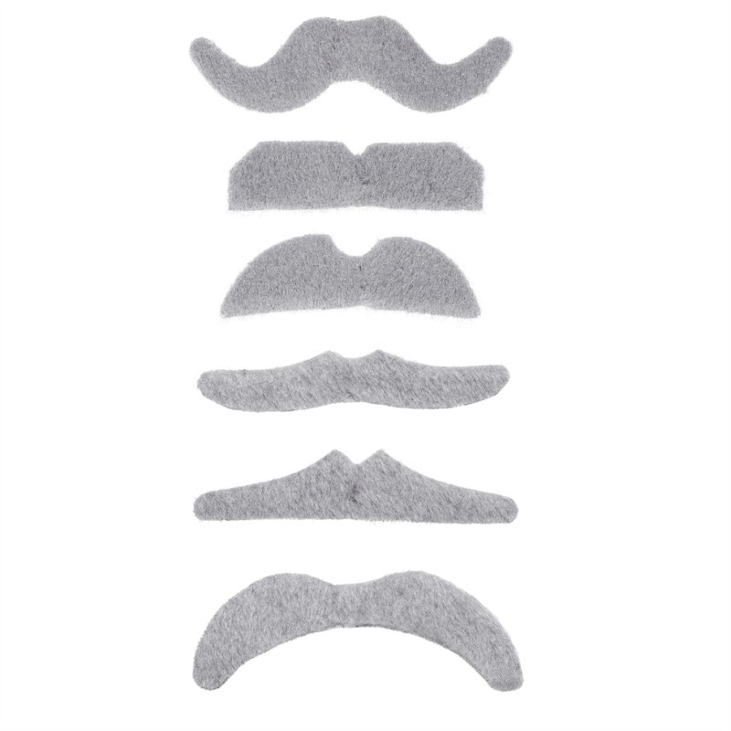 1 MOUSTACHE GRISS 6 MODELES ASSORTIS PAS LE CHOIX DU MODELE