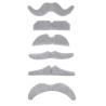 1 MOUSTACHE GRISS 6 MODELES ASSORTIS PAS LE CHOIX DU MODELE