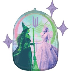 BALLON METALLIQUE SUPER SHAPE SORCIERE WICKED 60 X 66 CM