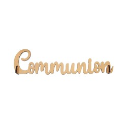 DECORATION DE TABLE LETTRES COMMUNION OR 27 × 2,5 × 6,5 CM