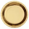 10 ASSIETTES BRILLANTES OR 26.5 CM