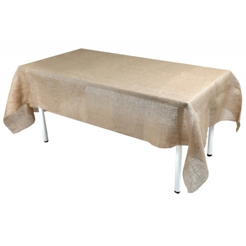 NAPPE JUTE NATUREL RECTANGLE 120 X 220 CM