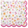 12 SERVIETTES PRINTEMPS FLEURS COLOREES 33 X 33 CM