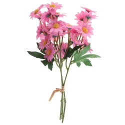 BOUQUET PRINTANIER MARGUERITES ROSES 26 CM