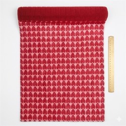 CHEMIN DE TABLE DENTELLE COEURS ROUGES 28 CM X 2.5 M