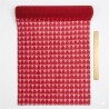 CHEMIN DE TABLE DENTELLE COEURS ROUGES 28 CM X 2.5 M