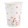 6 GOBELETS PRINTEMPS FLEURS COLOREES 270 ML