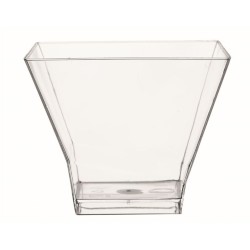 25 COUPELLES PAGODE TRANSPARENTES 9 CL