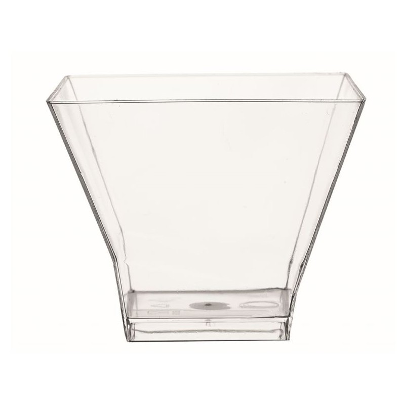 25 COUPELLES PAGODE TRANSPARENTES 9 CL