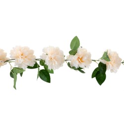 GUIRLANDE DE FLEURS IVOIRE 140 CM