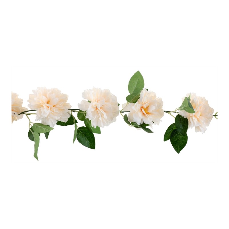 GUIRLANDE DE FLEURS IVOIRE 140 CM
