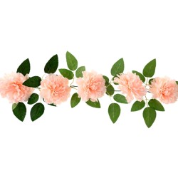 GUIRLANDE DE FLEURS PECHE 140 CM