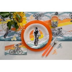 CONFETTIS DE TABLE THEME VELO 5 X 5 CM 25 PIECES