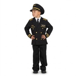 DEGUISEMENT VESTE PILOTE DE LIGNE TAILLE 14 ANS