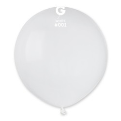25 BALLONS BLANC WHITE BIO LATEX 48 CM 001