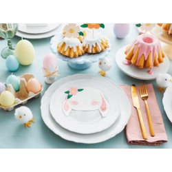 6 BOUGIES PASTEL OEUFS DE PAQUES 7 CM