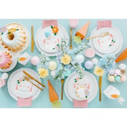 6 BOUGIES PASTEL OEUFS DE PAQUES 7 CM