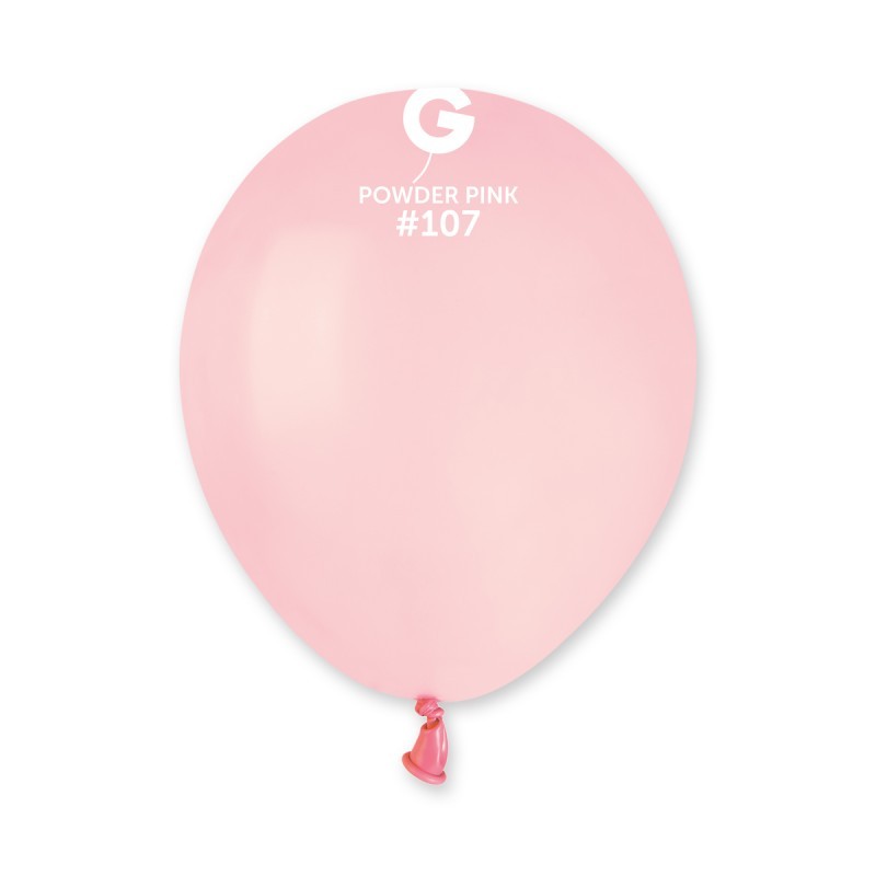 50 BALLONS ROSE POUDRE POWDER PINK BIO LATEX 13 CM 107