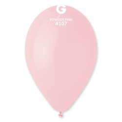 50 BALLONS ROSE POUDRE POWDER PINK BIO LATEX 28-30 CM 107