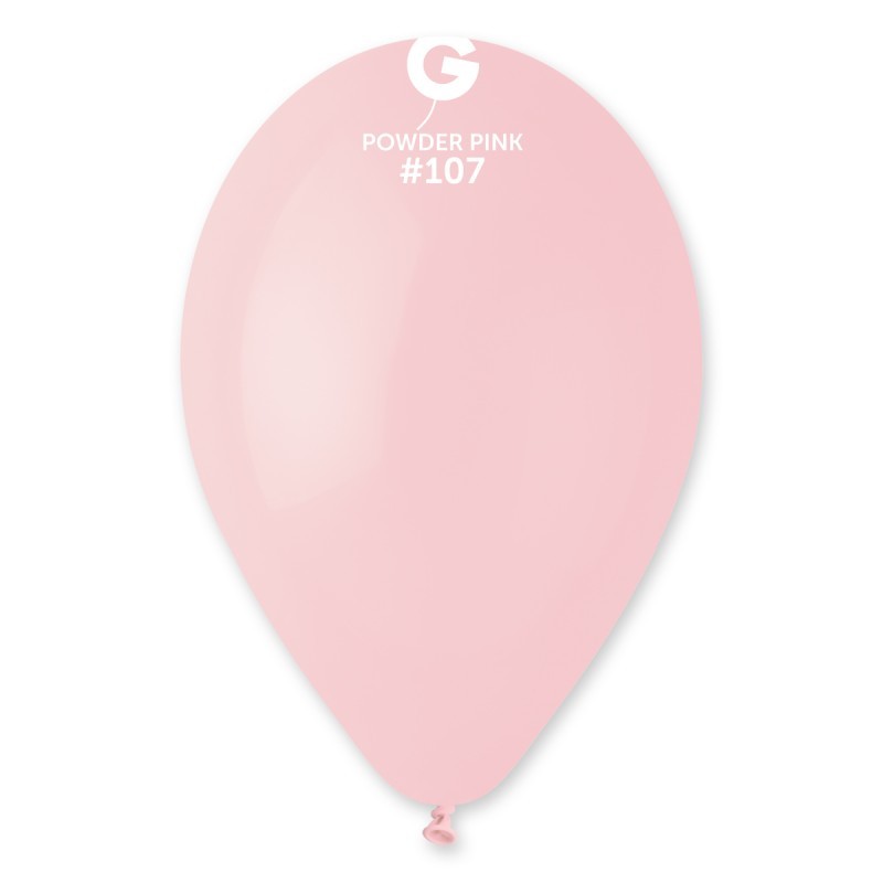 50 BALLONS ROSE POUDRE POWDER PINK BIO LATEX 28-30 CM 107