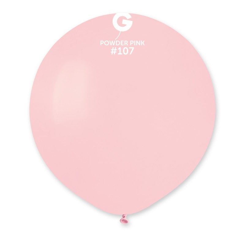 10 BALLONS ROSE POUDRE POWDER PINK 107 BIO LATEX 48 CM 