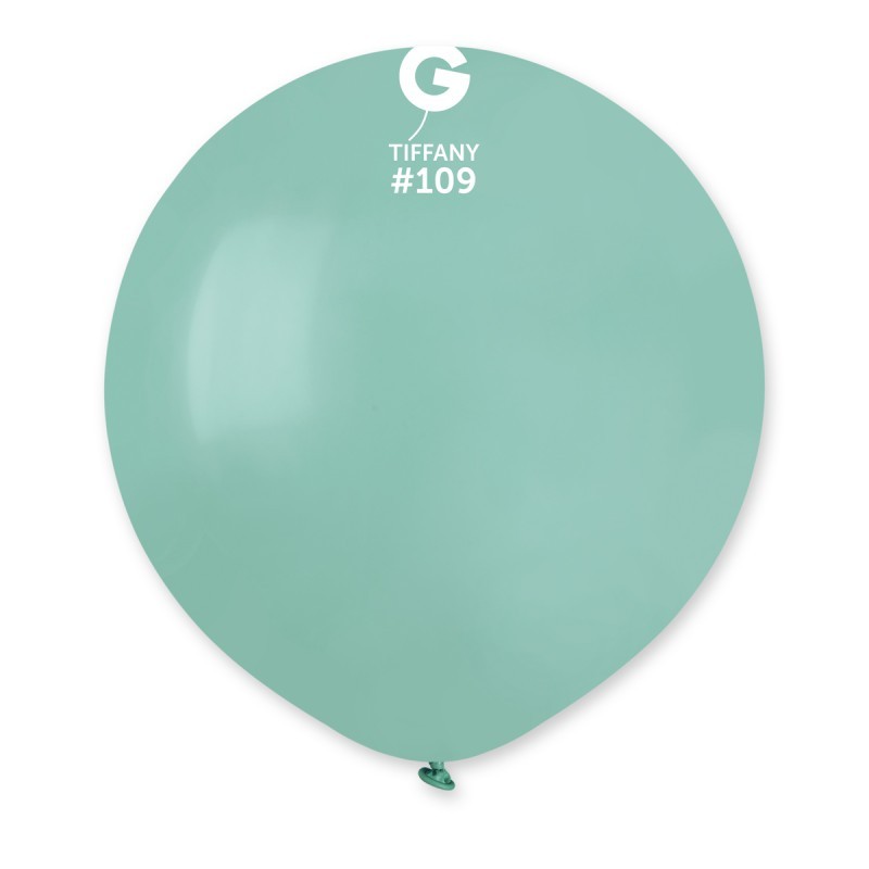 10 BALLONS VERT PASTEL TIFFANY 109 BIO LATEX 48 CM 