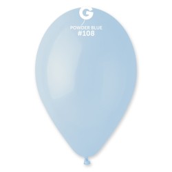 10 BALLONS BLEU POUDRE POWDER BLUE 108 BIO LATEX 28-30 CM