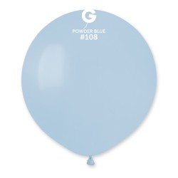10 BALLONS BLEU POUDRE POWDER BLUE 108 BIO LATEX 48 CM