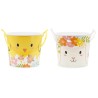 2 SEAUX OU POTS LAPIN ET POUSSIN