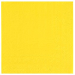 25 SERVIETTES PAPIER CRYSTAL JAUNE 33 X 33 CM