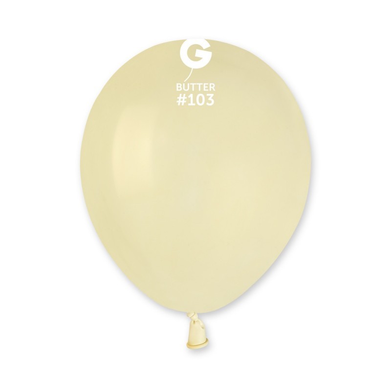 50 BALLONS BEURRE BUTTER BIO LATEX 13 CM 103