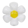BALLON MYLAR A L'AIR FLEUR MARGUERITE BLANCHE ET JAUNE 61 CM 