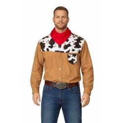 DEGUISEMENT CHEMISE ET BANDANA COW BOY TAILLE 50