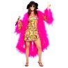 DEGUISEMENT ROBE PSYCHADELIC ET SON CHAPEAU 70 S 