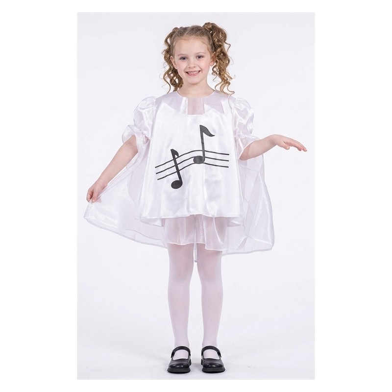 DEGUISEMENT ROBE NOTE DE MUSIQUE TAILLE 6 ANS 