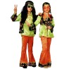 DEGUISEMENT GARCON HIPPIE FLOWER VERT TAILLE 14 ANS