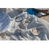 CONFETTIS DE TABLE EN BOIS COQUILLAGE ET DECOR DE LA MER 