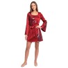 DEGUISEMENT ROBE/TOUR DE COU ROUGE DISCO DANCER TAILLE 38/40