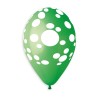 5 BALLONS BIO LATEX DINAUSAURES MARRON ET VERT 33 CM 