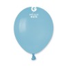 50 BALLONS BLEU BEBE BABY BLUE BIO LATEX 13 CM 072