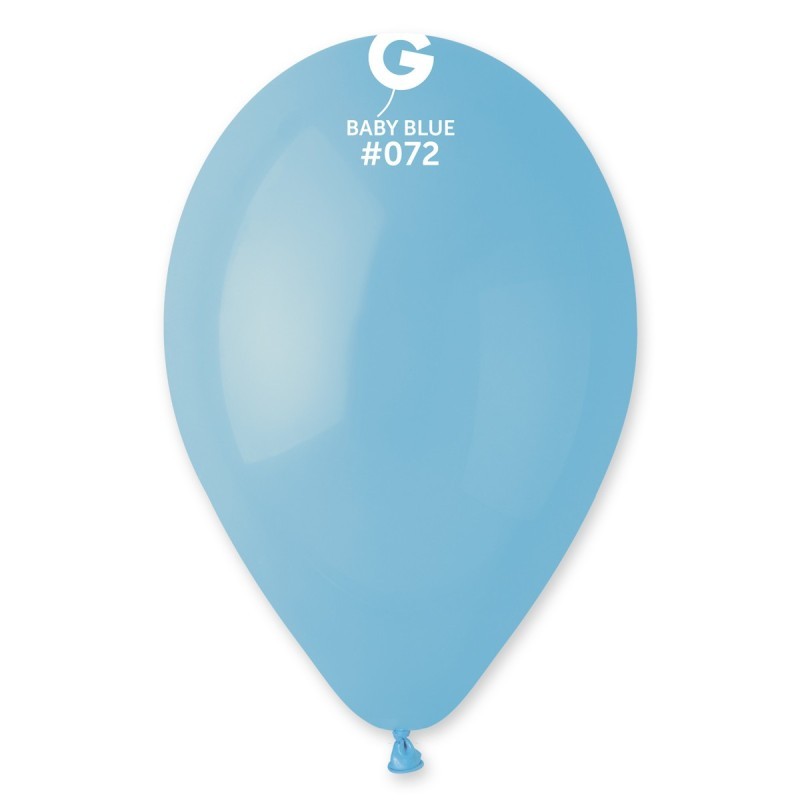 10 BALLONS BLEU CLAIR 072 BIO LATEX 28-30 CM 