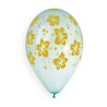 5 BALLONS BIO LATEX FLAMMANT ROSE ET ANANAS 33 CM 