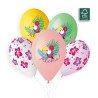 5 BALLONS BIO LATEX TOUCAN ALOHA 33 CM 