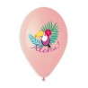 5 BALLONS BIO LATEX TOUCAN ALOHA 33 CM 