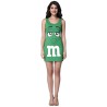 DEGUISEMENT ROBE BONBON MM S VERT TAILLE M