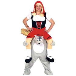 DEGUISEMENT CHAPERON ROUGE A DOS DE LOUP