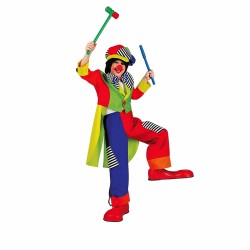 DEGUISEMENT CLOWN GARCON OLAF FLUO TAILLE 128 CM 