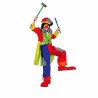DEGUISEMENT CLOWN GARCON OLAF FLUO TAILLE 128 CM 