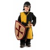 DEGUISEMENT CHEVALIER TUNIQUE NOIR-JAUNE 