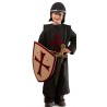 TUNIQUE DE CHEVALIER NOIRE CROIX ROUGE 